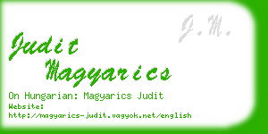 judit magyarics business card